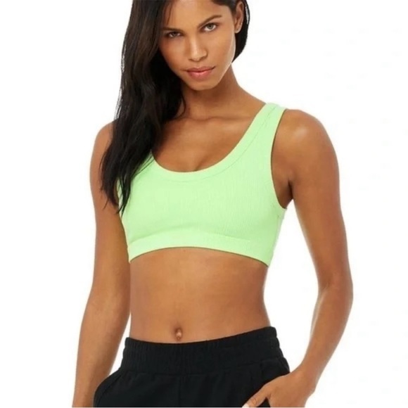 ALO Yoga Other - ALO Yoga Neon Lime Wellness Bra medium